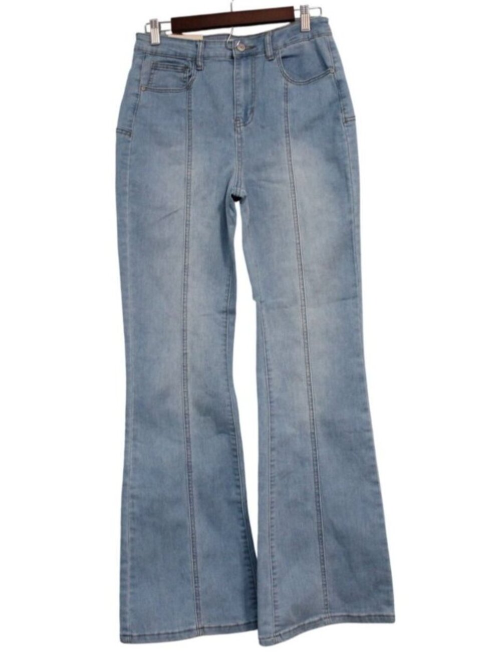NWT Altar'd State Jeans Size 26 High Rise Flare Stretch Denim Star Festival Boho - Picture 2 of 13